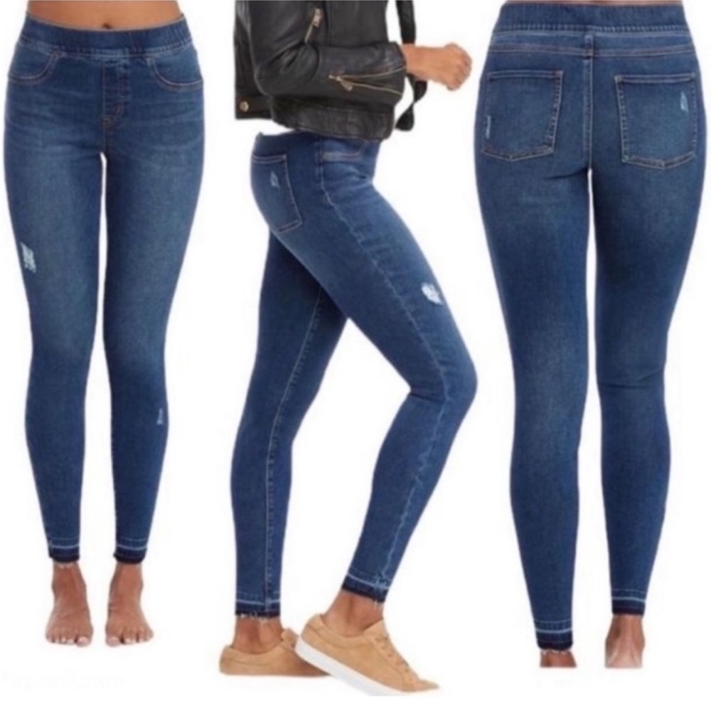 SPANX Blue Jeggings High-Waisted Stretch